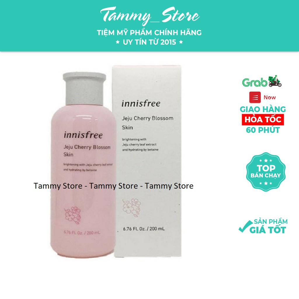 Nước hoa hồng trắng da Innisfree Jeju Cherry Blossom Skin (200 ml)