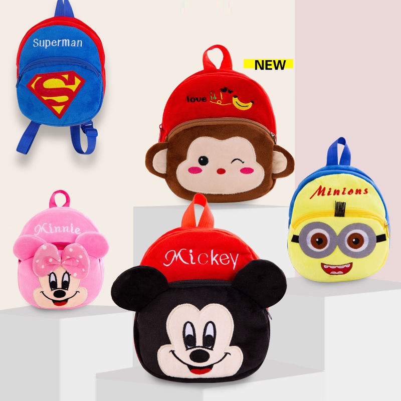 Balo Nhung Cho Bé Mầm Non Mẫu Giáo 2-4 Tuổi