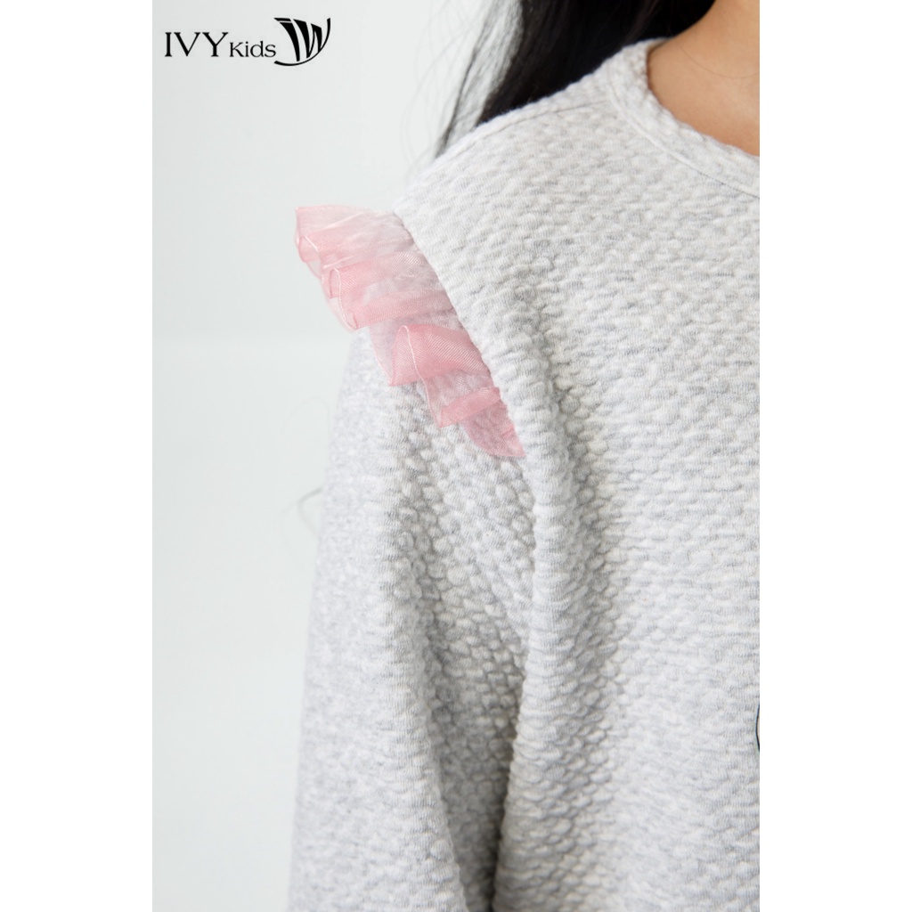 Đầm thun bé gái dáng suông IVY moda MS 42G1474