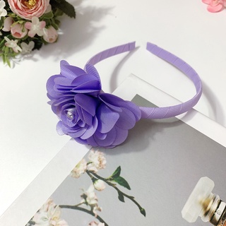 Bờm hoa hồng satin đủ màu