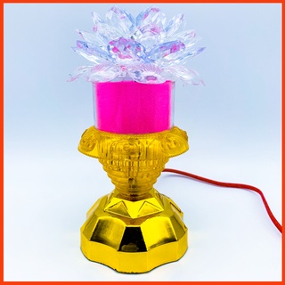 Sen xoay 2 - đèn thờ quan âm - thờ tượng phật - thờ cúng - đèn 2 chế độ: xoay - đứng yên
