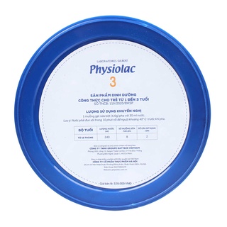 Sữa bột Physiolac số 3 900g New