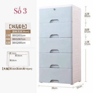 Tủ nhựa 5 tầng khoá