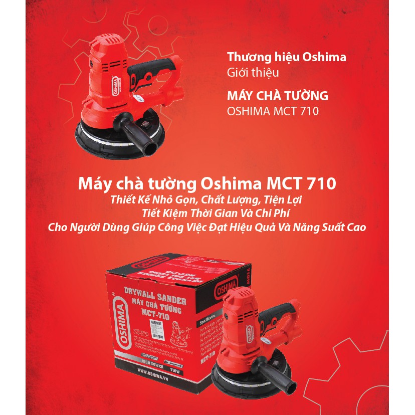 Máy chà tường Oshima có hút bụi MCT 710