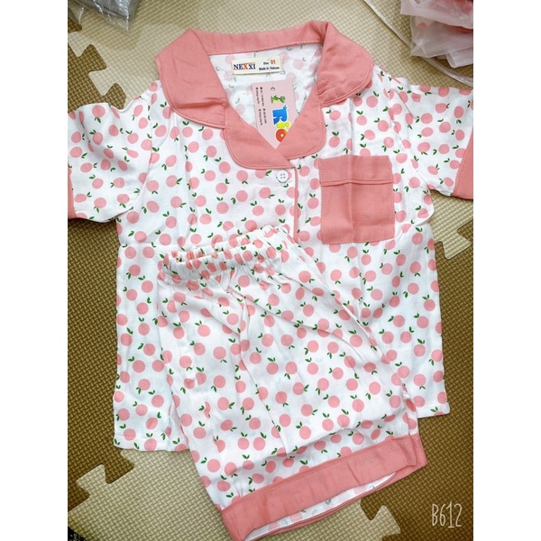 Bộ  Pijama bé gái chất thô đũi , pizama trẻ em mềm viền bèo bé gái họa tiết hoa xinh RIo hàng có sẵn kèm video