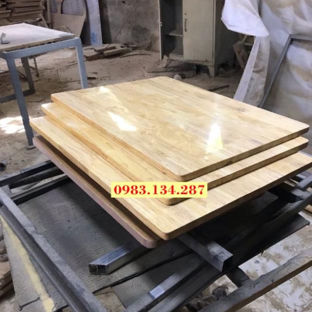 Mặt bàn dài 160cm rộng 30cm,35cm,40cm,45cm,50cm,60cm,... gỗ thịt , mặt bàn gỗ cao su phun bóng 2 mặt hàng