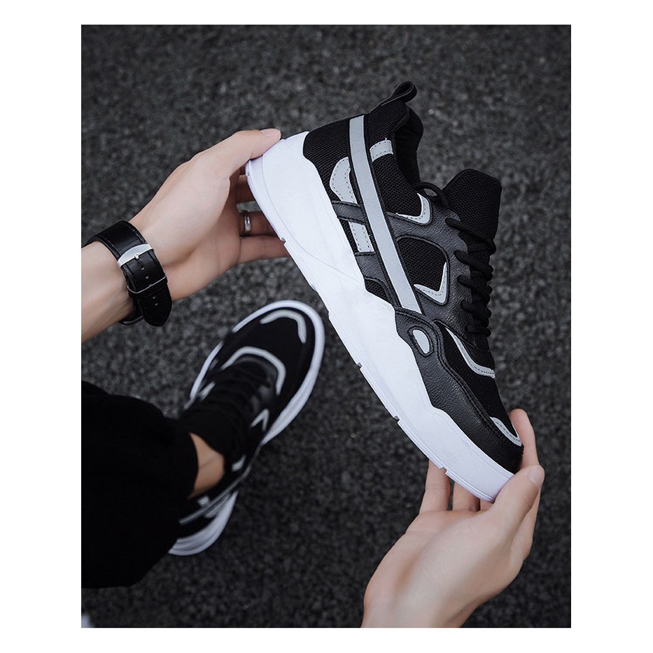 Giày thể thao nam phản quang [FREESHIP] D548 shop Địch Địch chuyên sneaker nam trắng | BigBuy360 - bigbuy360.vn