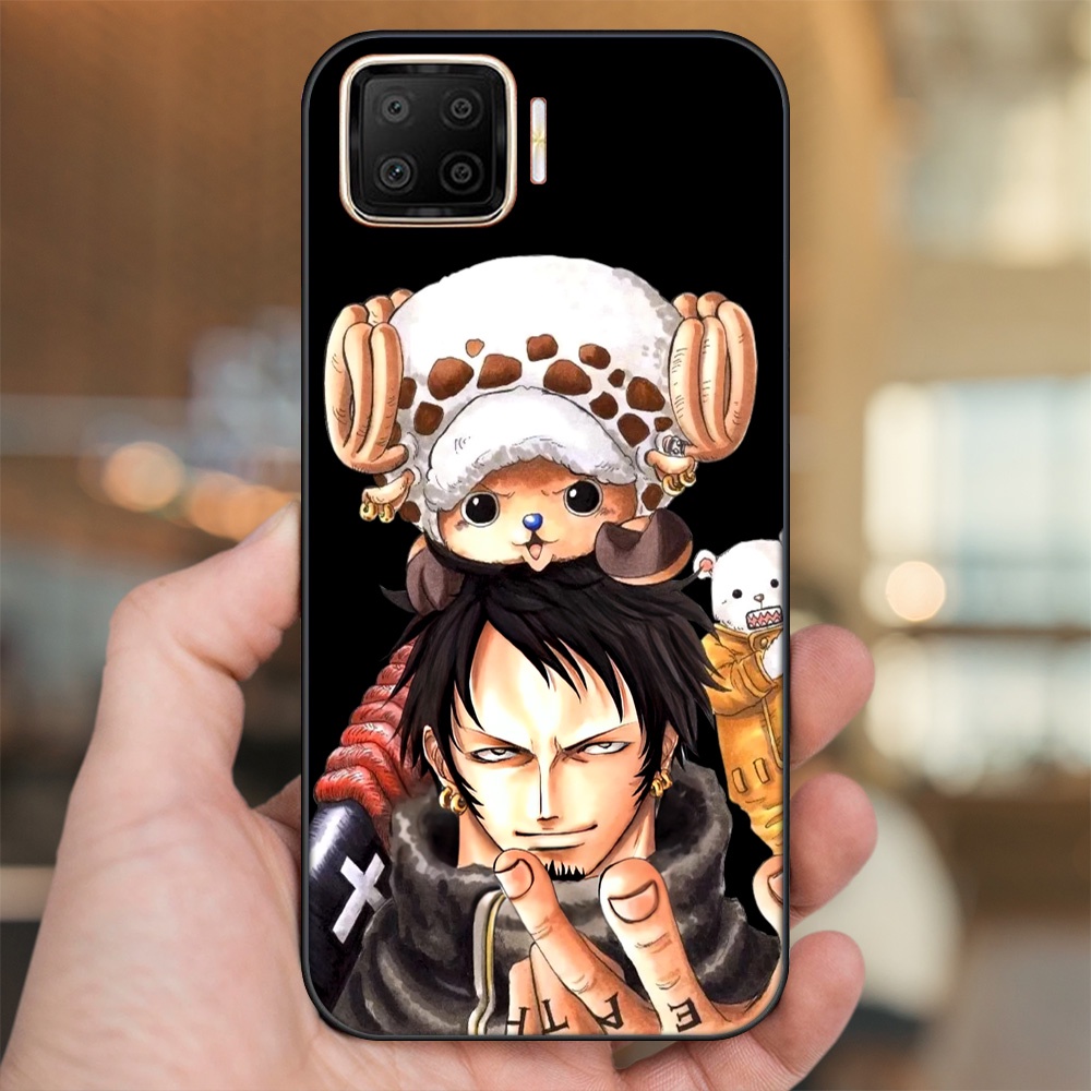 Ốp lưng Oppo A73, A93 4G viền đen in hình Law One Piece