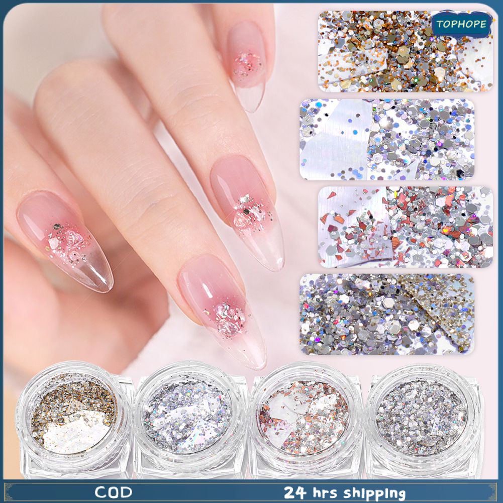 Bột pha lê trang trí móng tay ANNIES màu sắc lấp lánh
