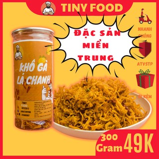 Khô gà lá chanh cay,gà khô lá chanh 100g,300g,Tiny Food đồ ăn vặt Đà Nẵng