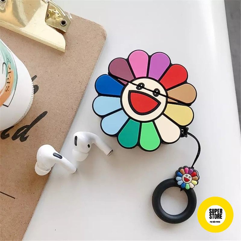 Case Vỏ Bao Airpods Đựng Tai Nghe Airpod 1 2 Pro Bông Hoa Siêu Dễ Thương