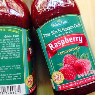Sinh tố Phúc bồn tử nguyên chất Golden Farm 1L