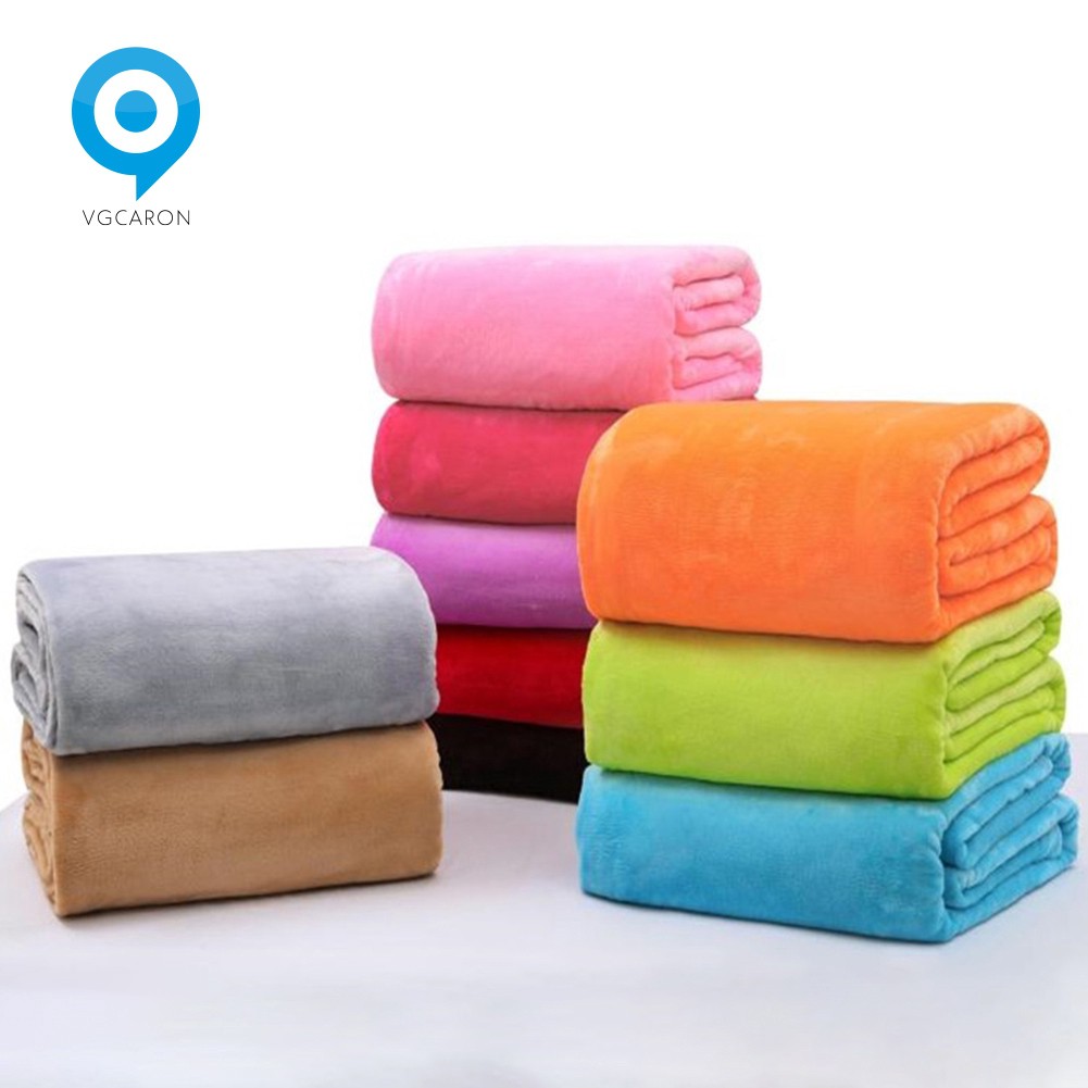 Chăn Lông Cừu Màu Trơn Giữ Ấm Mùa Đông