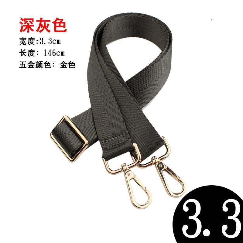 Dây Đeo Túi Xách / Đeo Chéo Bằng Nylon Bản Rộng Màu Xám Thời Trang Cho Nam