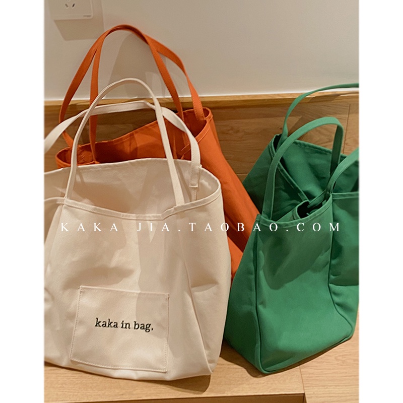 Túi tote Vải Canvas Cỡ Lớn Thời Trang Mùa Hè 2022 Cho Nữ