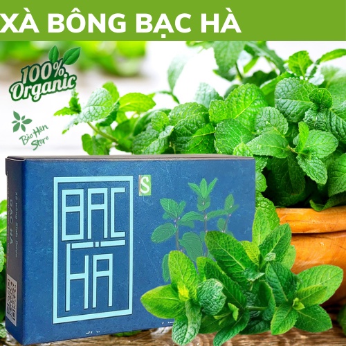 Xà Bông Sinh Dược Bạc Hà Ngừa Mụn Lưng, Mụn Cám Ngừa Thâm, Trắng Da Thơm Mát, Làm Sạch Diệt khuẩn, Mát Da Giảm Stress