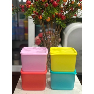 Bộ hộp bảo quản thực phẩm medium square round 4 hộp
