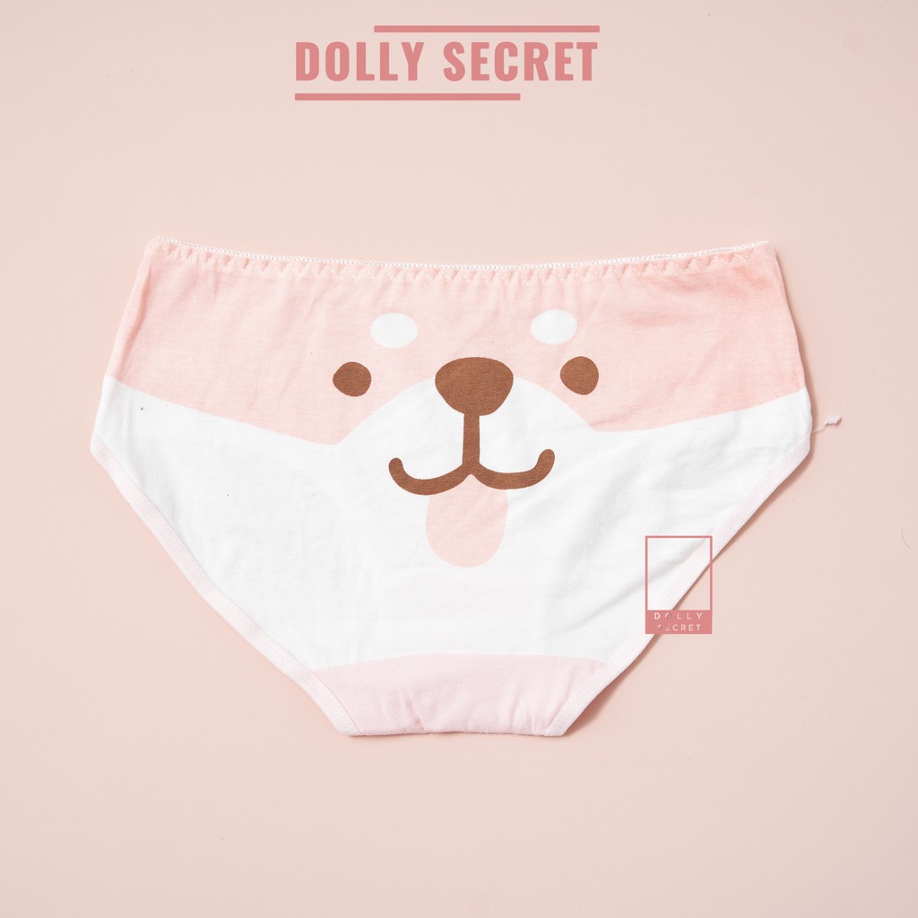 Hộp 5 quần lót cotton 100 đáng yêu học sinh chống hằn lộ viền co giãn bốn chiều cho nữ VANI DOLLY SECRET QL032 | BigBuy360 - bigbuy360.vn