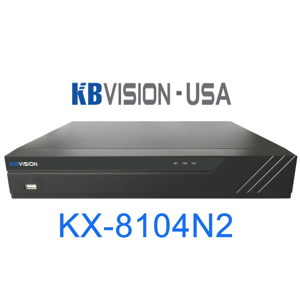 ĐẦU GHI IP KB VISION  KX-A8118N2 ( HỖ TRỢ CAMERA LÊN ĐẾN 6.0MP) chuẩn nén H.265