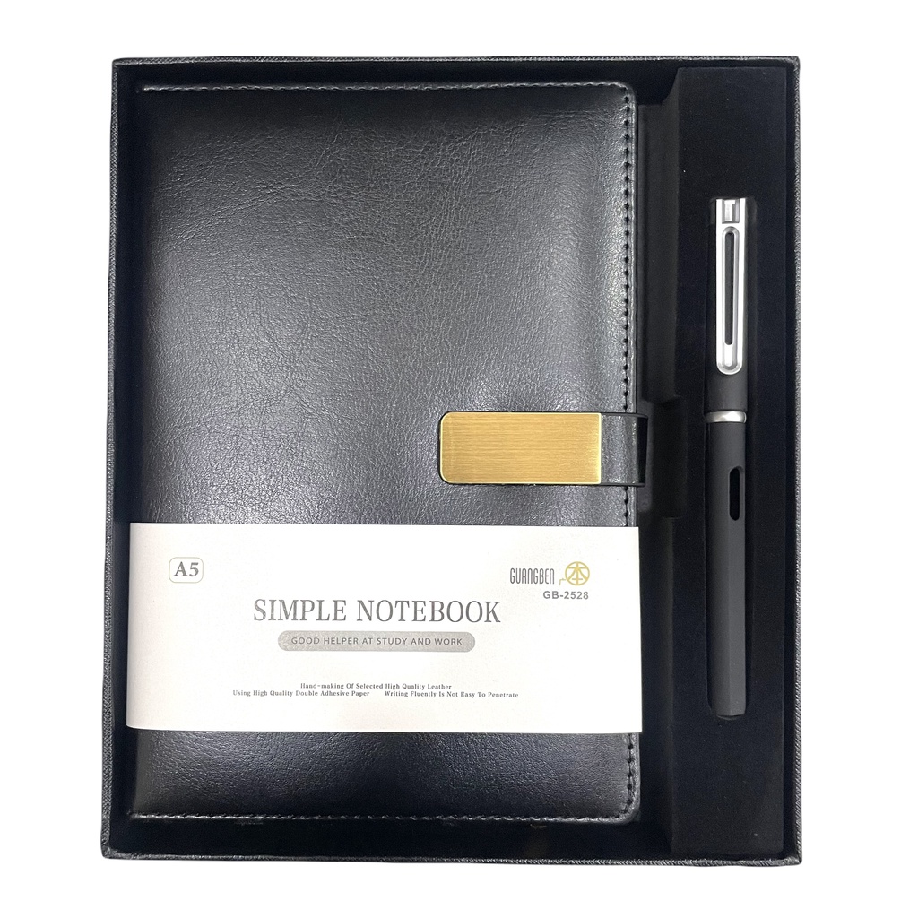 Sổ Hộp Cao Cấp NoteBook - Tặng Kèm Bút - 2528/1828