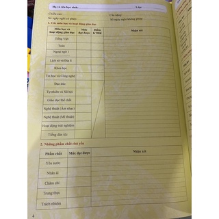 Học Bạ Tiểu Học Thông Tư 27/2020 ( 29,6x20,5Cm)