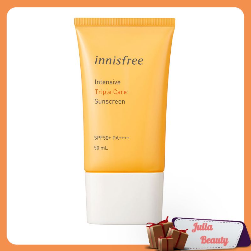Kem Chống Nắng / 𝘍𝘳𝘦𝘦𝘴𝘩𝘪𝘱 / Chống Nắng Innisfree Intensive Triple Care Sunscreen SPF50+ - Julia Beauty - Sp4