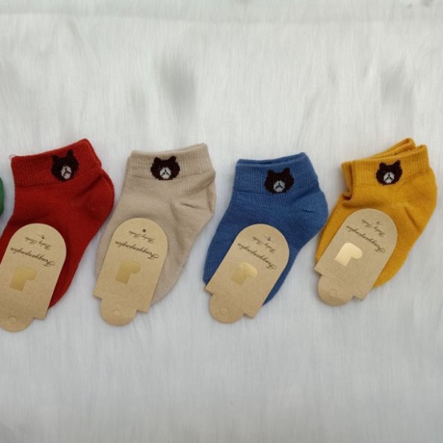 Combo 10 đôi Tất len hình Gấu mềm mịn, co dãn cho bé (0-2 tuổi)  BONBON KIDS