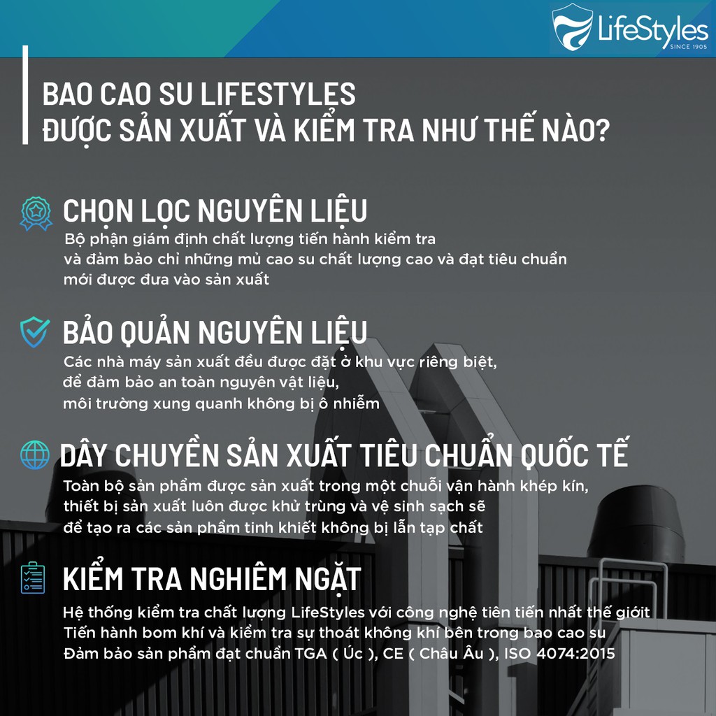 Bao cao su kéo dài thời gian quan hệ LifeStyles Epic có gai 3 bao