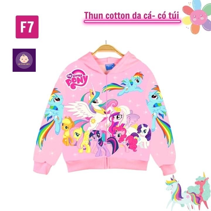 Áo khoác bé gái hình ngựa Pony - Áo chống nóng - Bonchop - Hương Nhiên