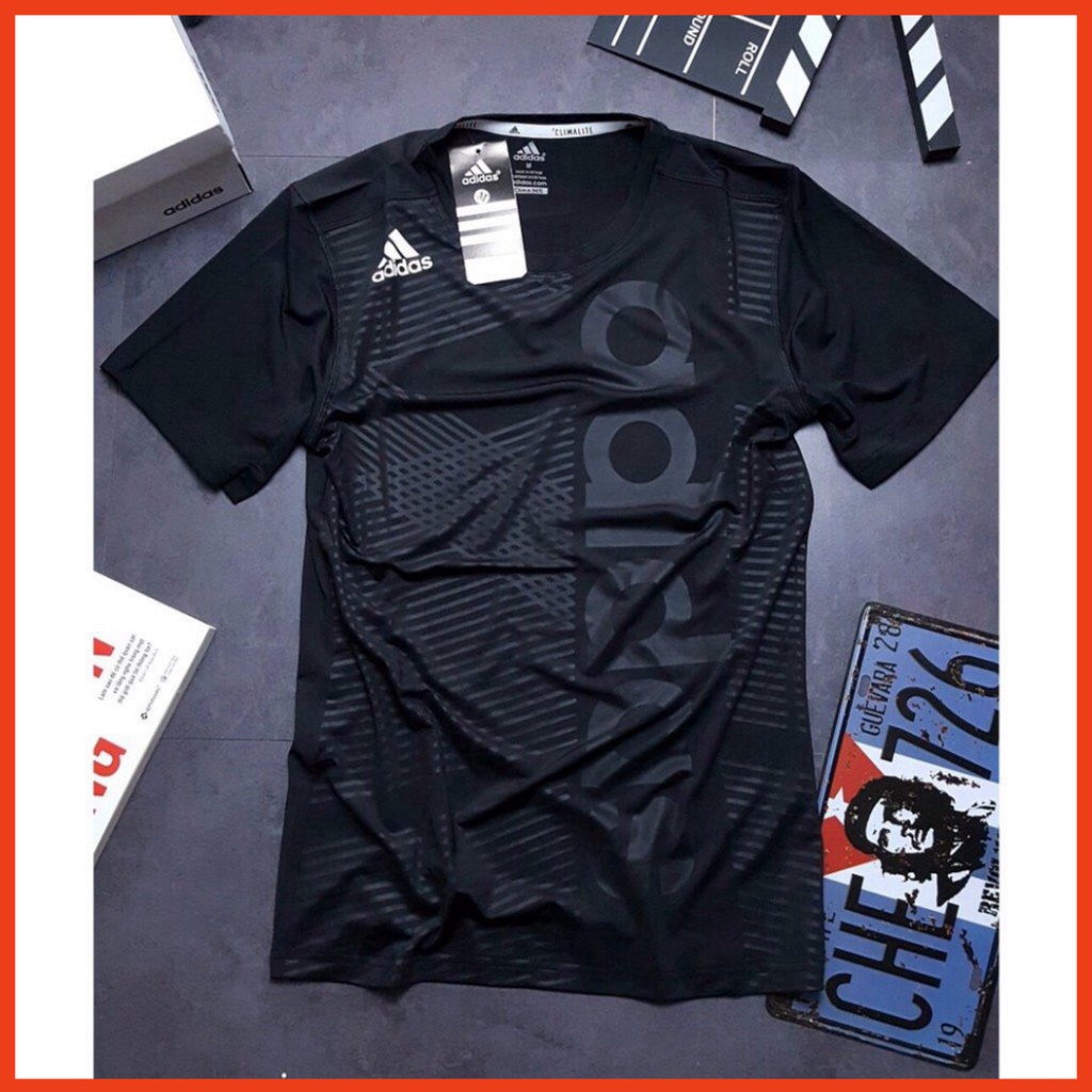 Áo thun nam cổ tròn form thể thao thời trang dập vân siêu cao tầng Nhiều Màu