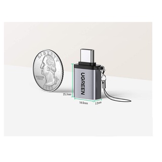 Đầu chuyển Type-C to USB 3.0 Ugreen 50283 (Vỏ Nhôm)