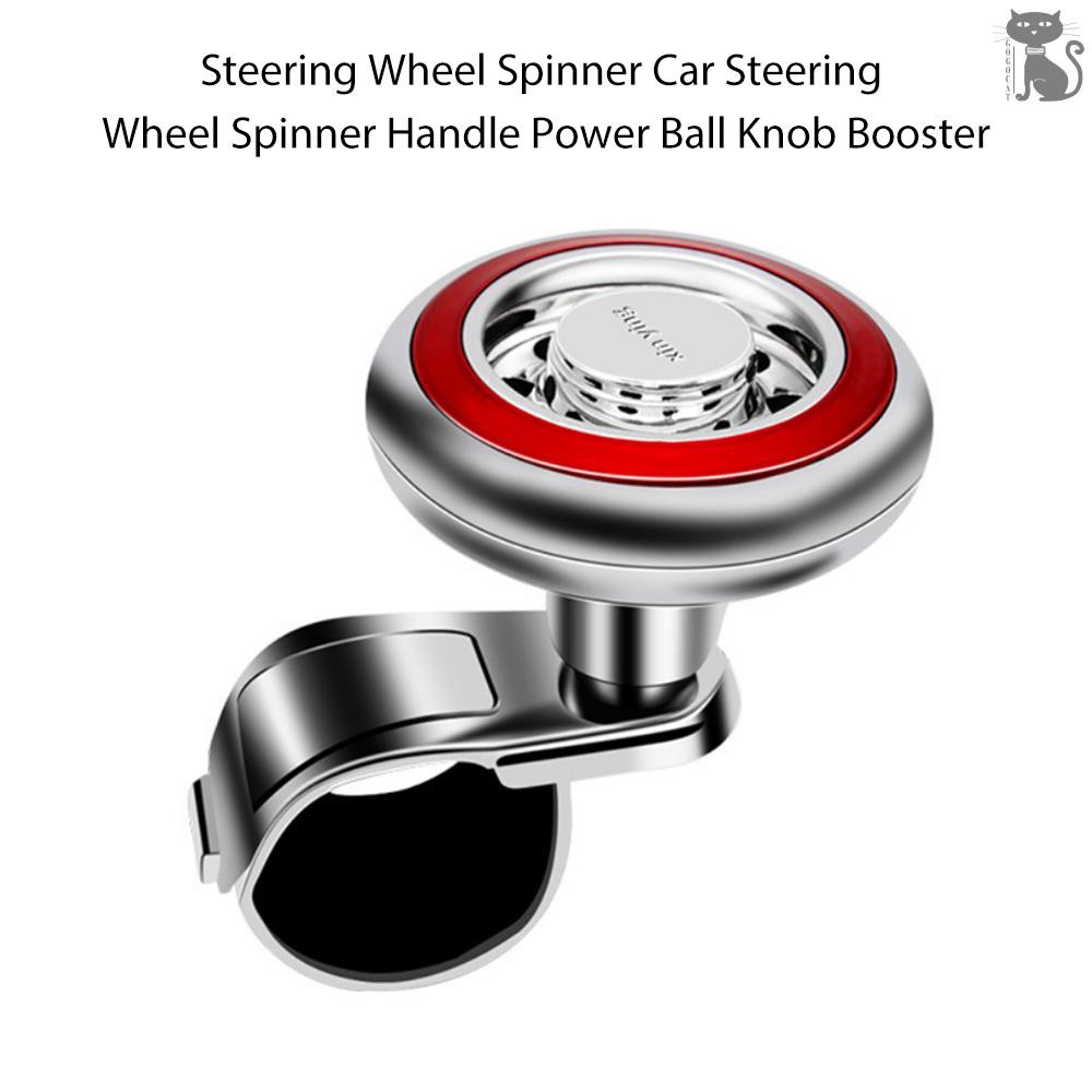 COD☆ Steering Wheel Spinner Car Steering Wheel Spinner Handle Power Ball Knob Booster for Car Vehicle