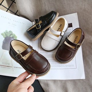 🔥BAO ĐỔI TRẢ ❤️ Giày da mềm chống trượt cho bé trai bé gái phong cách Hàn Quốc từ 2-6 tuổi E171