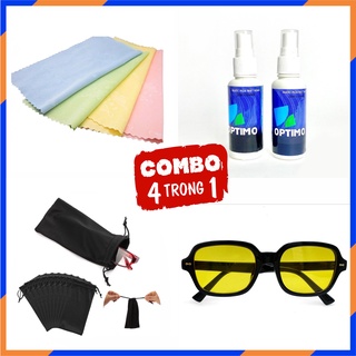 Kính thời trang cao cấp [GC Sơn Tùng MPT] tròng vàng