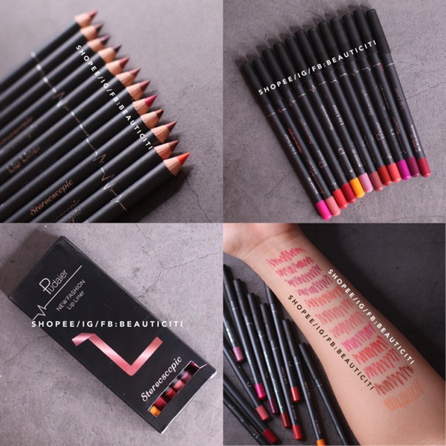 SET CHÌ MÔI LÌ PUDAIER 12 CÂY