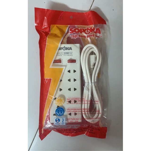 Ổ cắm điện 10 lỗ SOPOKA 2m,4m,6m