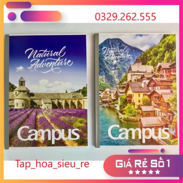 (Rẻ Vô địch) Vở kẻ ngang Campus 200 trang có chấm