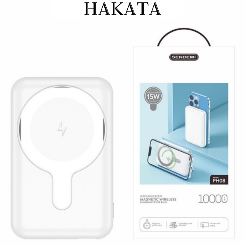 Sạc Dự Phòng Không Dây Thông Minh, Cục Sạc Nhanh Pin 10000Mah Mini Nhỏ Gọn Cao Cấp