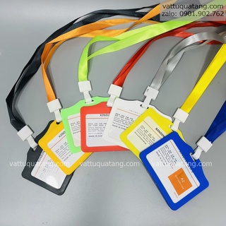 Combo gồm 10 Bộ Dây 15mm Đeo thẻ  NGANG học sinh, nhân viên ( dây 15mm + bao nhựa)