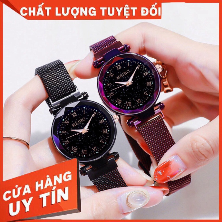 Đồng hồ thời trang nữ MEIBO dây lưới nam châm mẫu cực hot - HÀNG MỚI VỀ