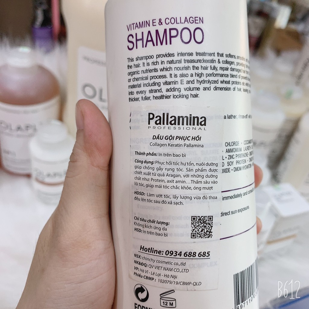 CẶP DẦU GỘI DẦU XẢ KIỂM SOÁT DA DẦU PHỤC HỒI TÓC SIÊU MỀM MƯỢT KERATIN PALLAMINA  400ml