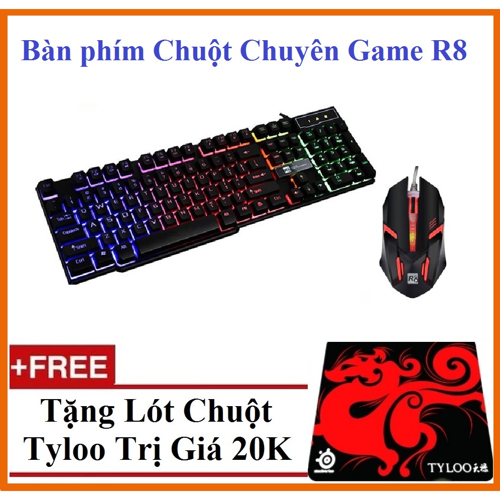 [Freeship] Bàn phím Chuôt Chuyên Game R8 1822 - 1602 Chính hãng + Tặng Lót Tyloo | BigBuy360 - bigbuy360.vn