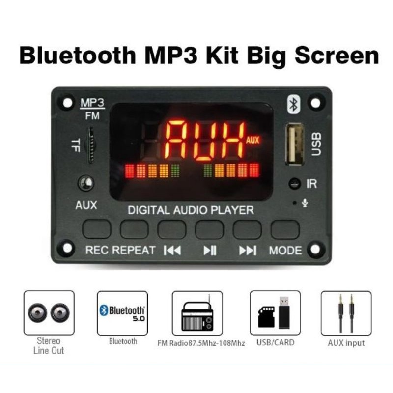 Máy Nghe Nhạc Mp3 Bluetooth Màn Hình Lớn D118BT
