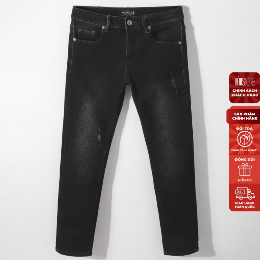 SẴN |Hẻm Store| Quần jean nam, quần bò nam SATOSHI SAQJ21 dáng ôm form slimfit, chất liệu jean co giãn xám