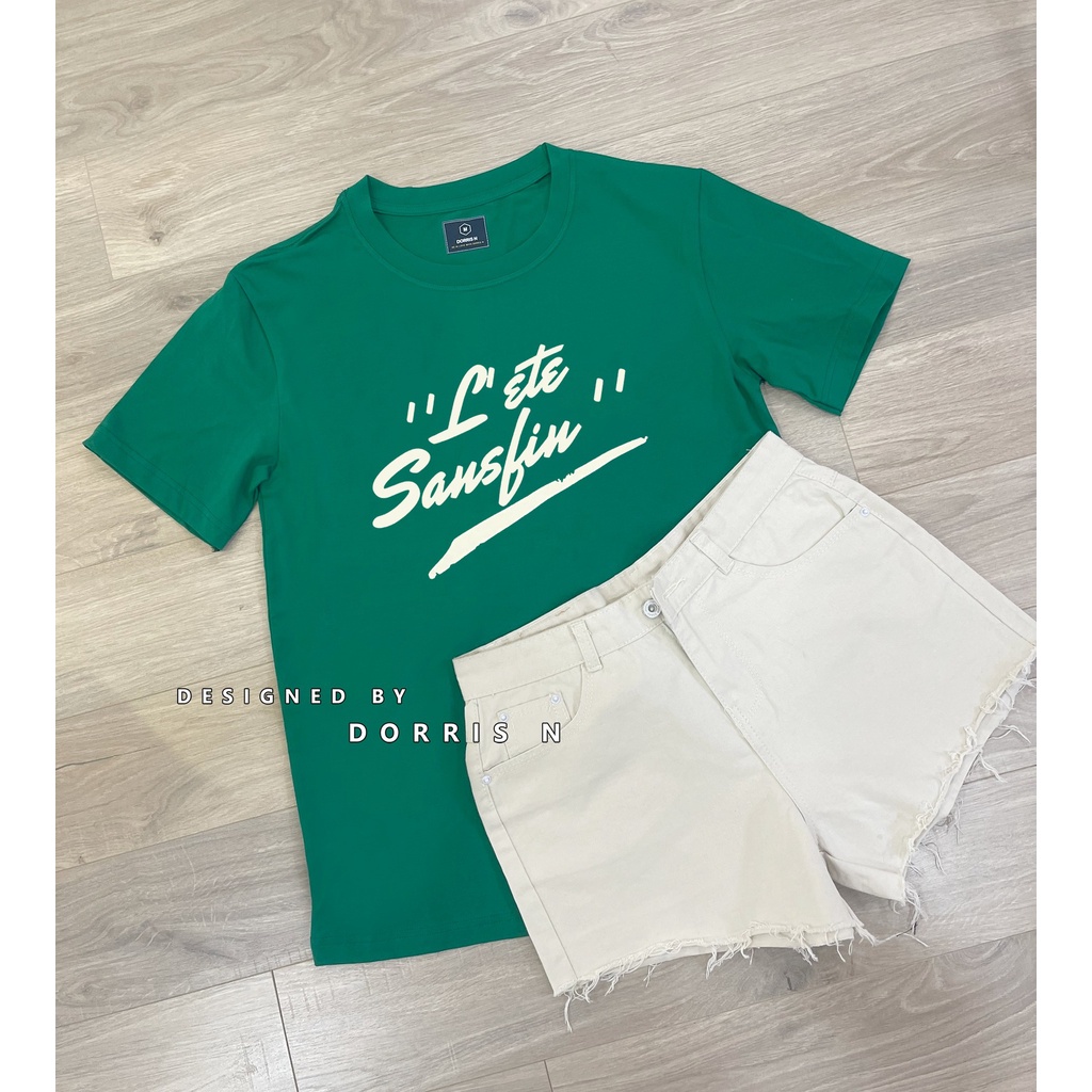 Áo phông thiết kế  L’ETE NEW co giãn 4 chiều form basic trẻ trung