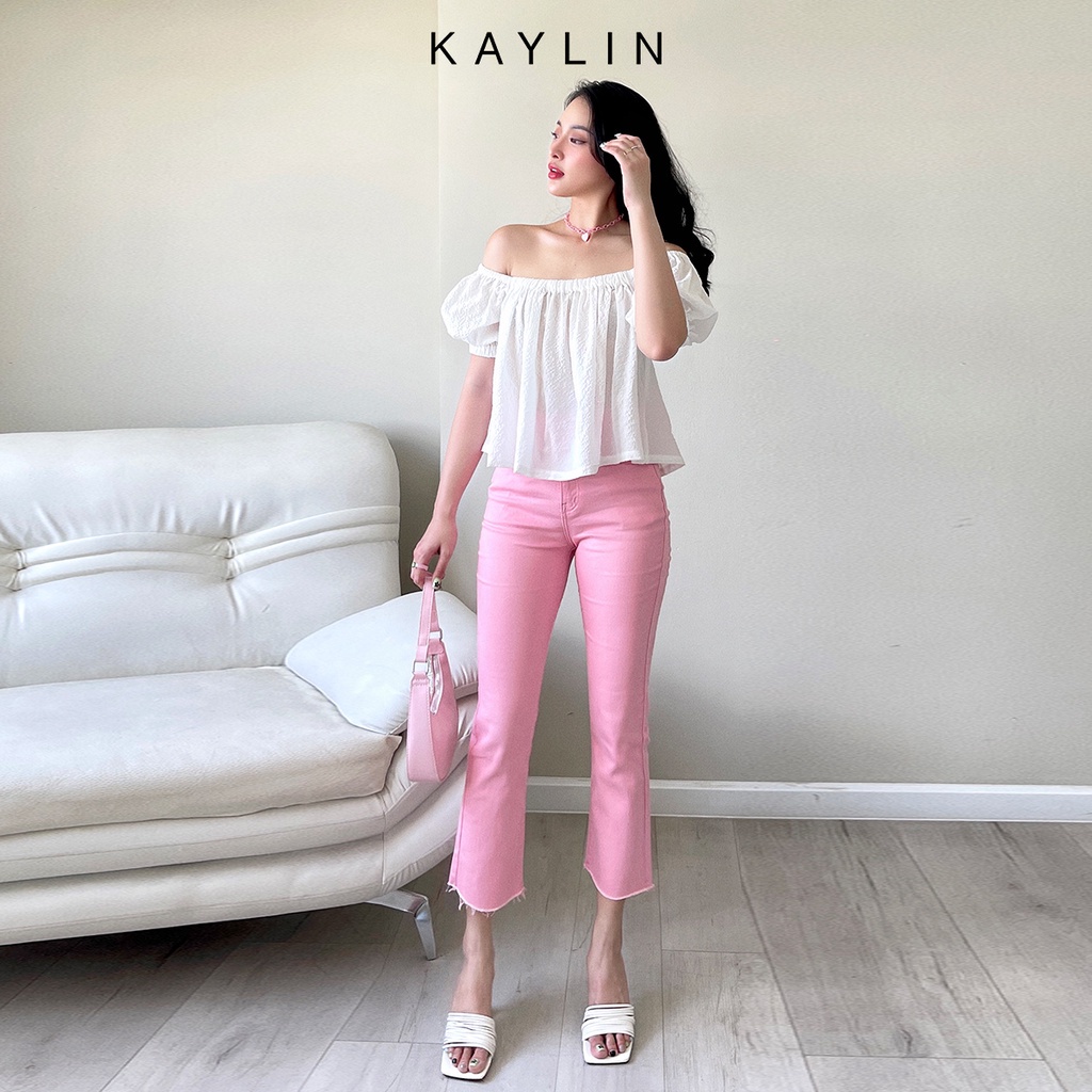Quần Jean suông màu N1728 - KAYLIN