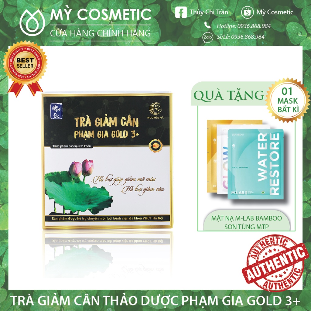 Trà giảm cân Phạm Gia, giảm mỡ máu, mỡ thừa, mỡ bụng, giảm cân an toàn hiệu quả 100% từ thảo dược