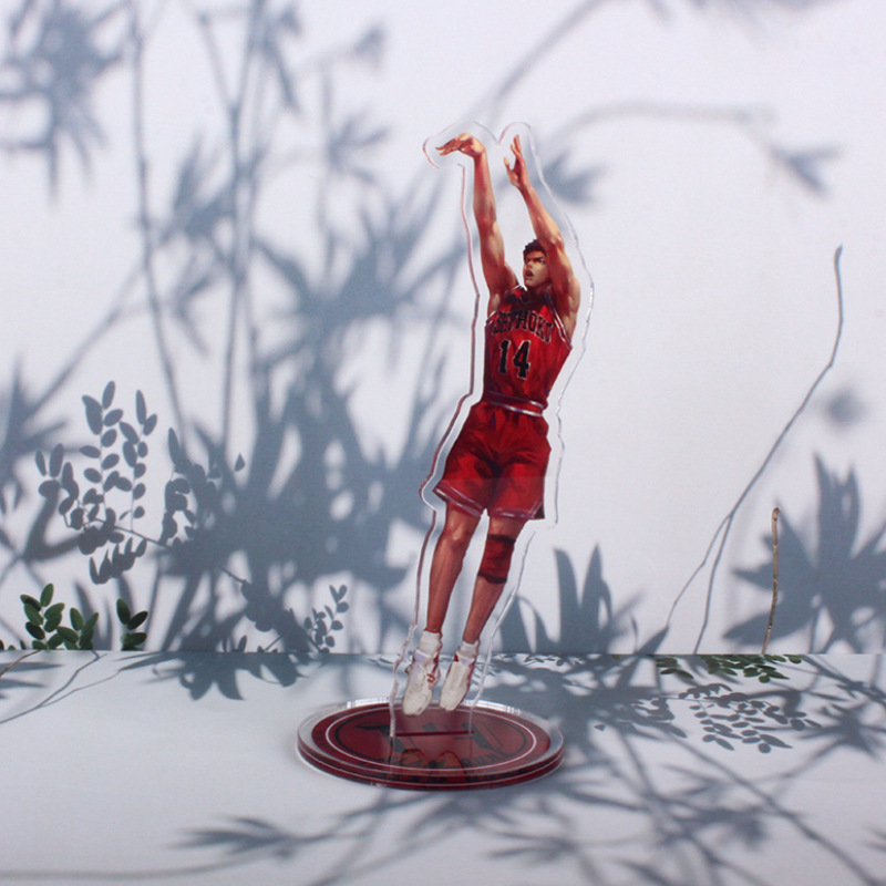 Đồ trang trí Nhân Vật HanamichiSakuragi Kaede Rukawa Đứng Bằng Acrylic Trang Trí