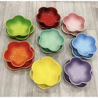 Bát đĩa bông hoa Le Creuset China