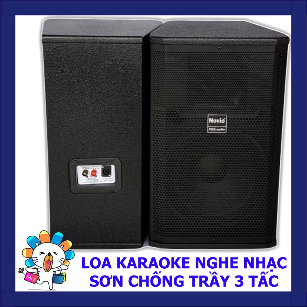 DÀN KARAOKE GIA ĐÌNH GIÁ RẺ HÁT HAY - AMPLY AVECTOR BLUETOOTH 8000 - LOA NOVIO 3 TẤC SƠN - SUB ĐIỆN 3 TẤC TẶNG BỘ MICRO
